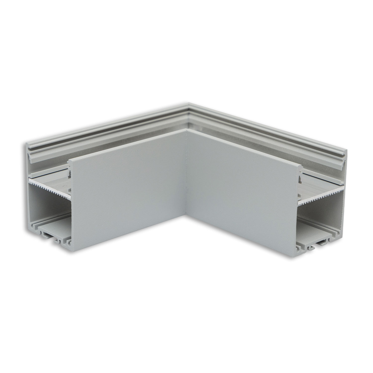 ISOLED LAMP30V1 90° Eck geschweißt 120x120mm silber pulverbeschichtet exkl. Cover