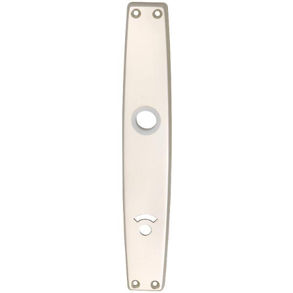 Grundmann Langschild WG 1000 FAVORIT, WC 90, für Notöffner, Alu neusilber elox