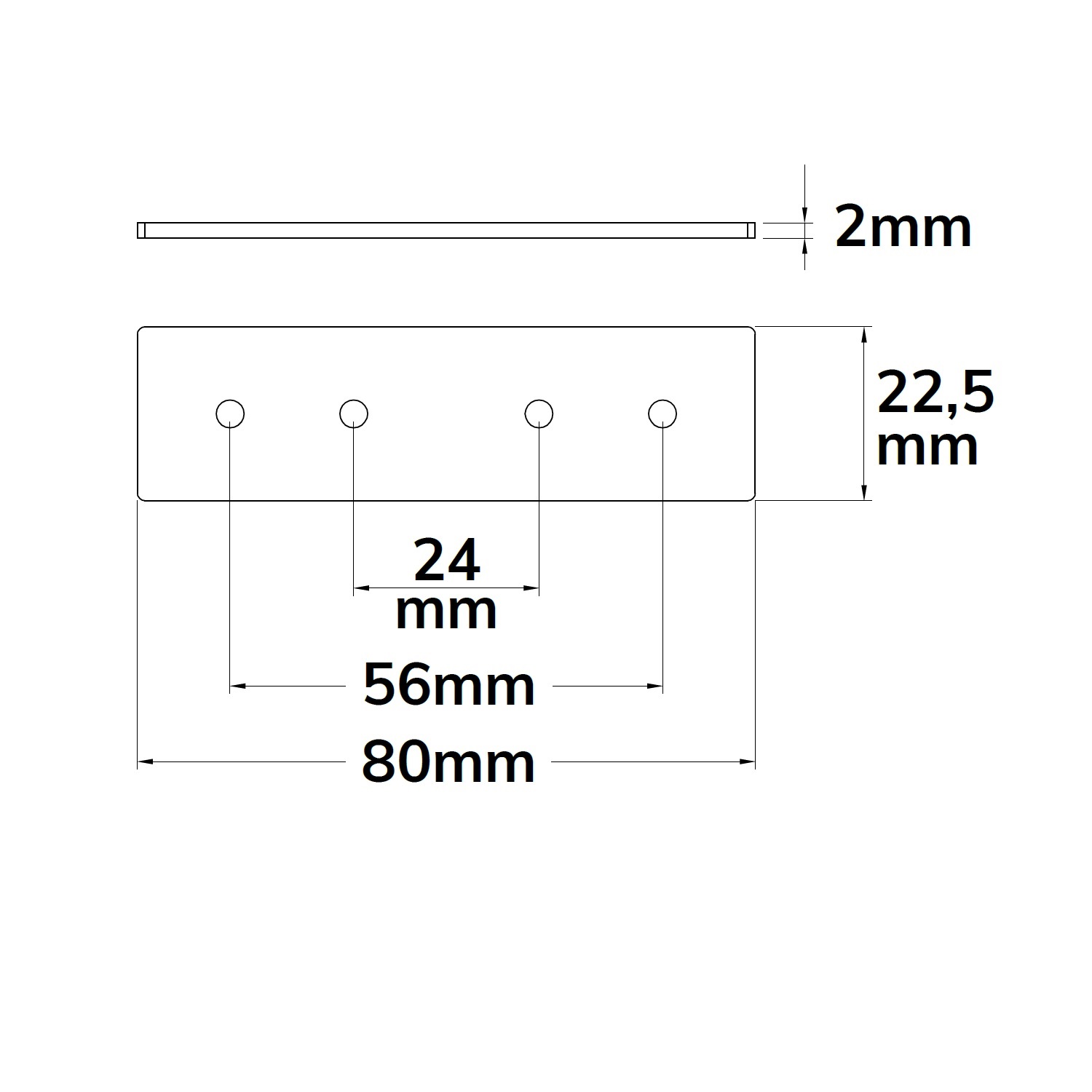 ISOLED Track48 Verbindungsplatte für Ein- und Aufbauschienen schwarz 1 Stück