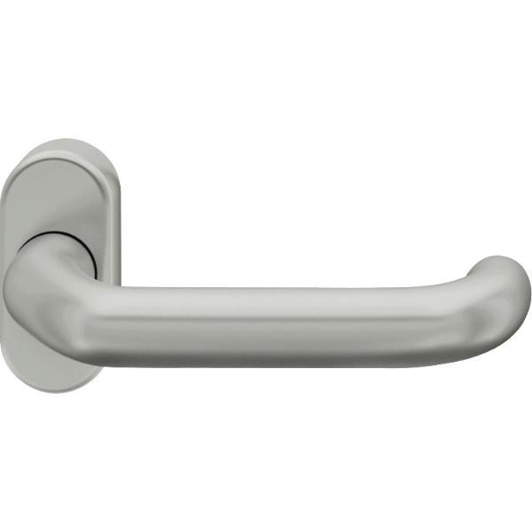 FSB FSB FH-Rahmentürdrücker 97 0625 Standflügel ovale Rosette Aluminium silber