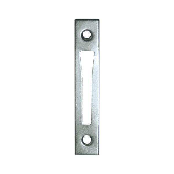 Grundmann Schließblech zu Einstemmzunge, eckig, 85 x 15 x 1,25 mm, Stahl verzinkt