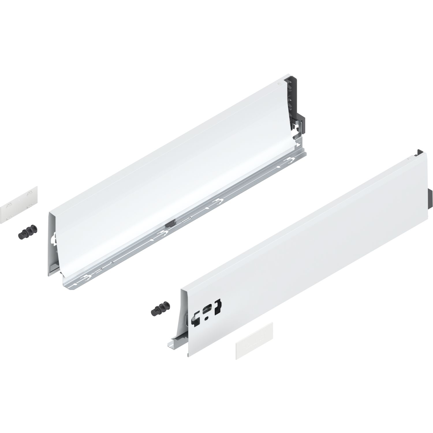 blum TANDEMBOX antaro SET Höhe K, BLUMOTION M, 65kg, NL 500, Seidenweiss