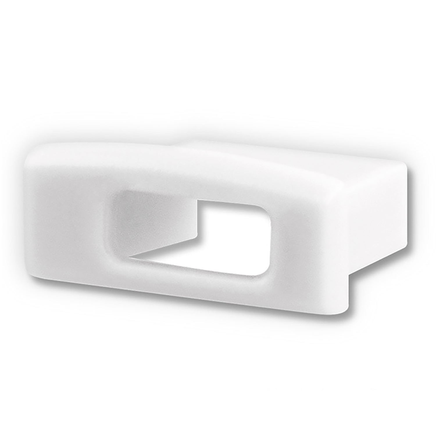 ISOLED Endkappe EC36W weiß für Profil SURF12 BORDERLESS FLAT in Verbindung mit COVER3 mit Kabeldurch