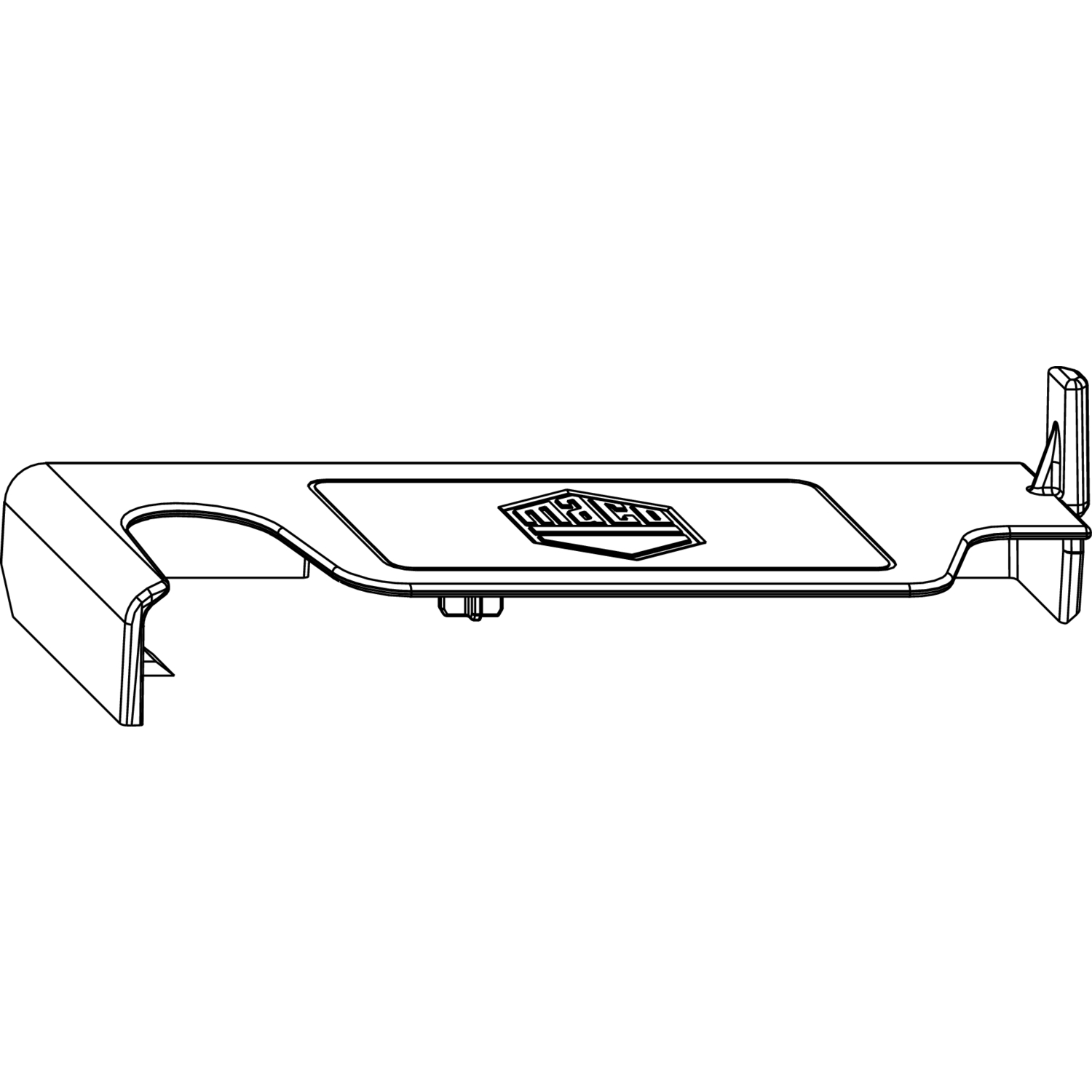 Maco #365225 MACO Abdeckkappe Ecklager POWER Holz, FT 30 mm, links, RAL 9022 (365225)