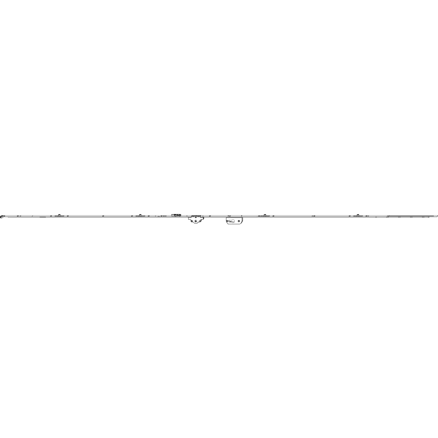 Maco #205632 MACO MM DK-Getriebe fix, PZ sperrbar, DM 40 mm, 4iS, FFH 2201-2450 mm (205632)
