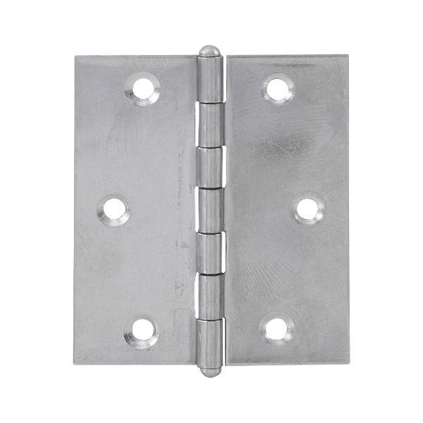 Metalurgia Knopfscharnier - leichte Ausführung 60 x 50 mm, Edelstahl