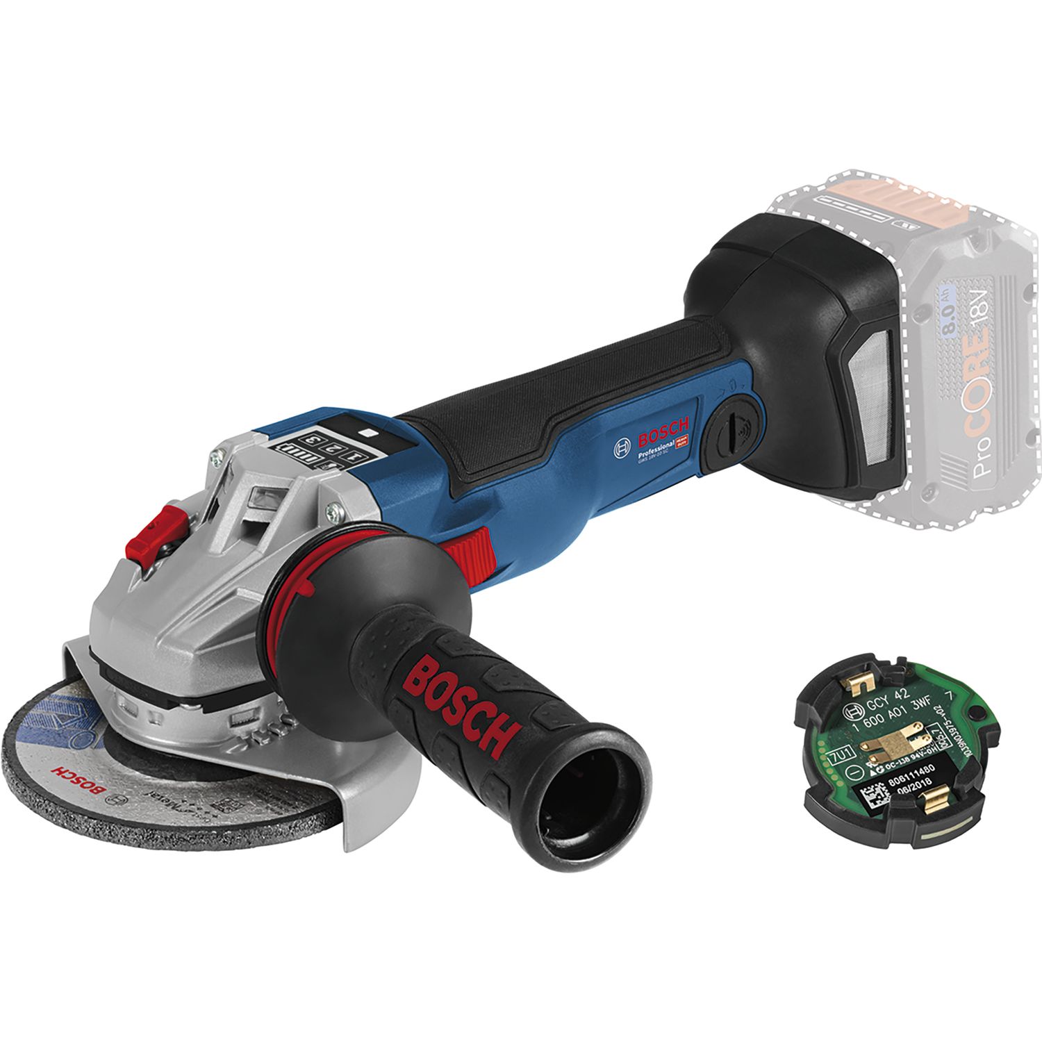 Bosch Akku-Winkelschleifer GWS 18V-10SC-Li 18 Volt +Bluetooth