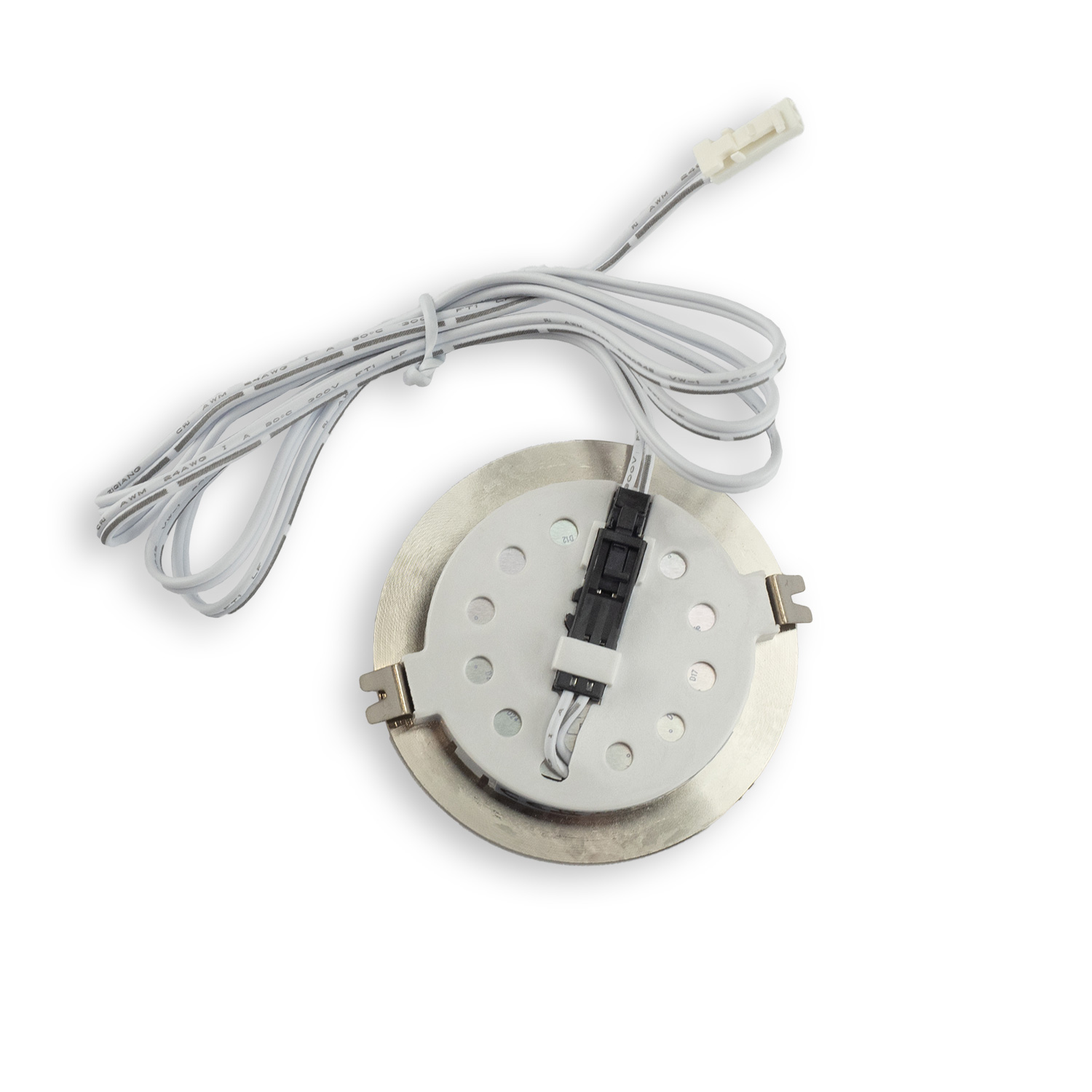 ISOLED LED Möbeleinbaustrahler MiniAMP silber 2W 24V DC warmweiß 3000K dimmbar