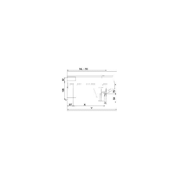 ninka Abfalltrennsystem Set eins2fünf/SERVO-DRIVE uno Korpusbreite 600mm Dunkelgrau