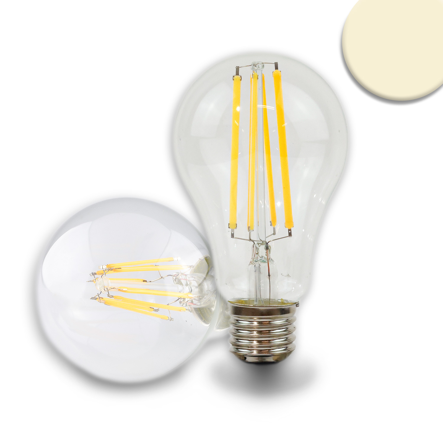 ISOLED E27 LED Birne A60 4W klar 215 lm/W warmweiß