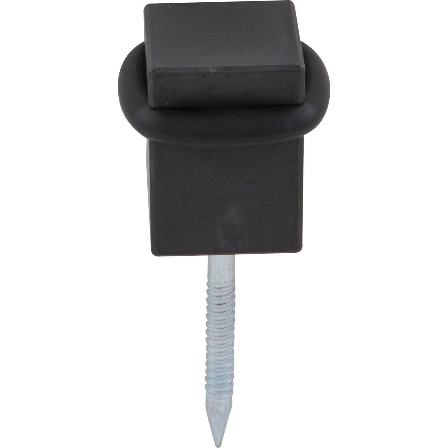 Halcö Bodentürpuffer 25 x 25 mm, Stahl verzinkt schwarz passiviert