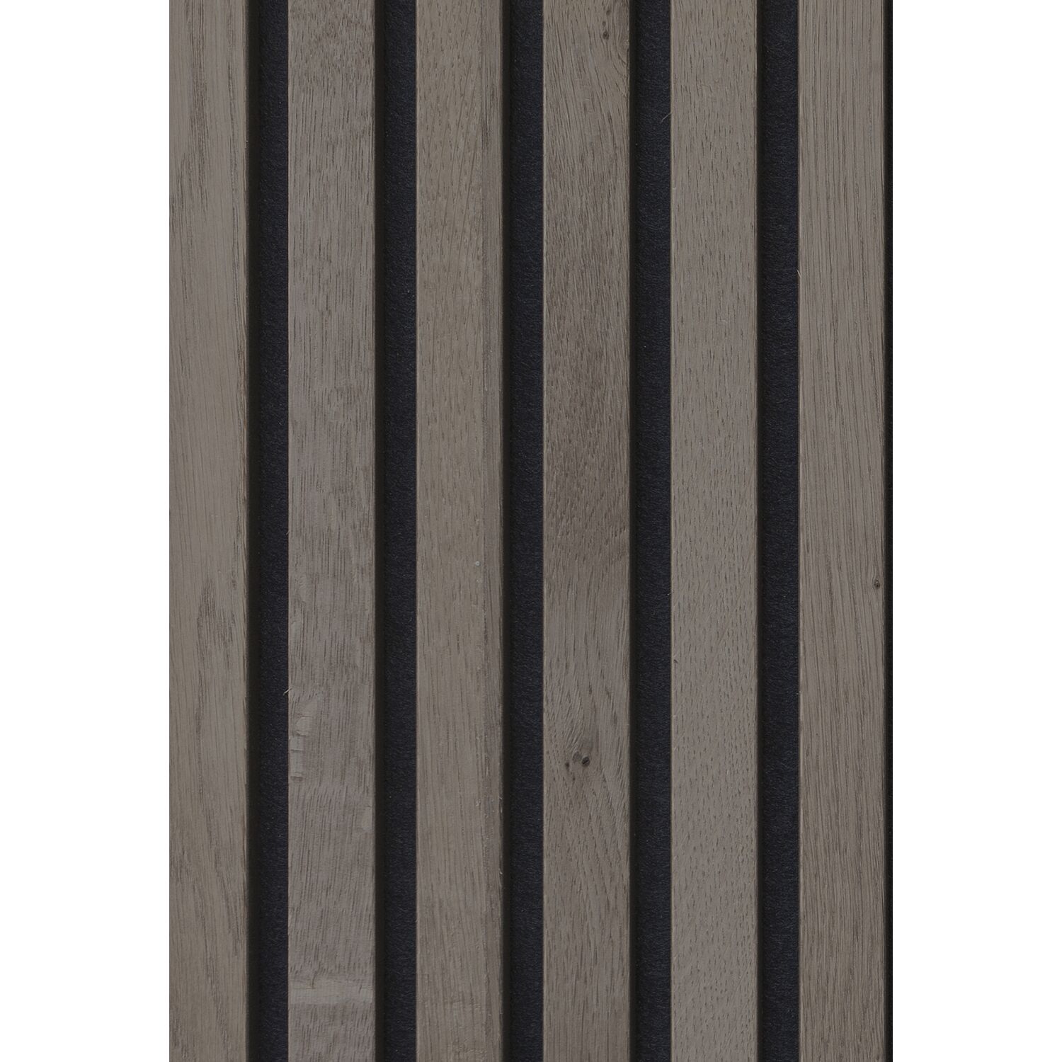 Akustikpaneel Muster mit Softkante Eiche grau roh / schwarz