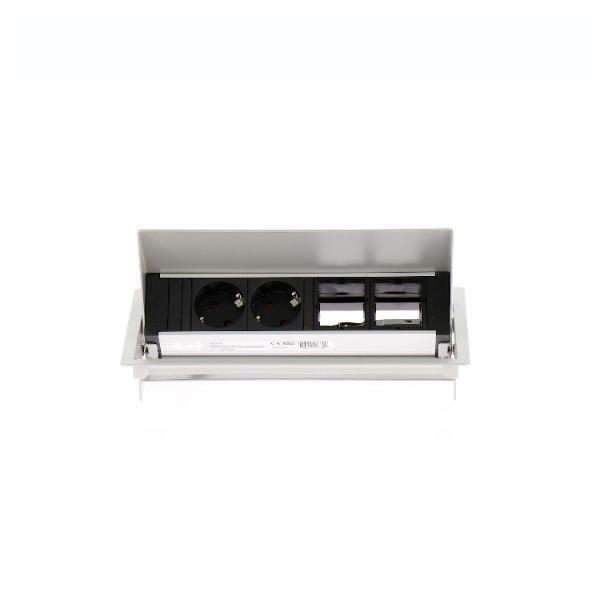 BACHMANN Steckdosenbox Coneo DATA L: 299.1mm B: 87.1mm Alufarbig