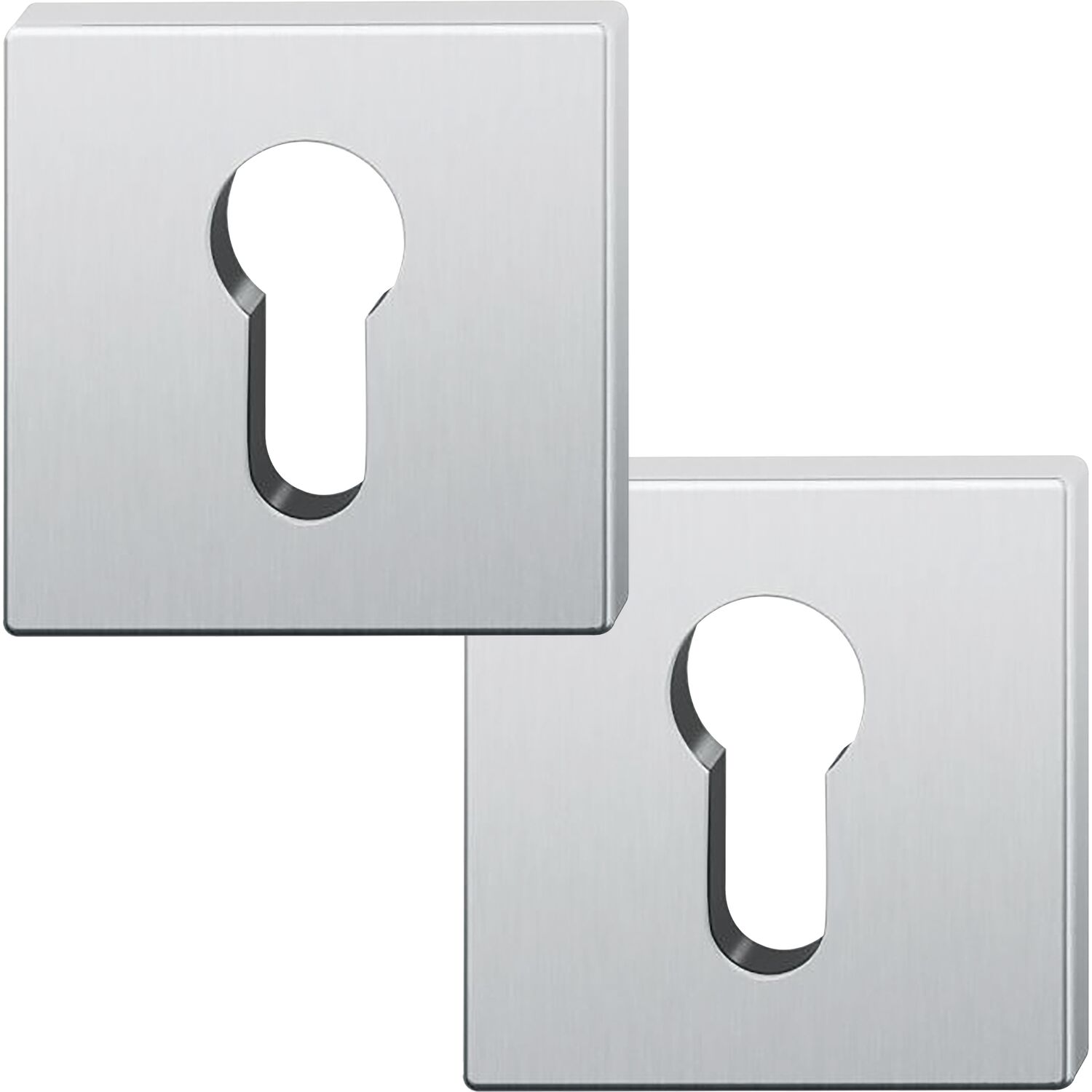 FSB FSB Zylinderrosette quadratisch 12 1704 00010 ASL, Edelstahl matt