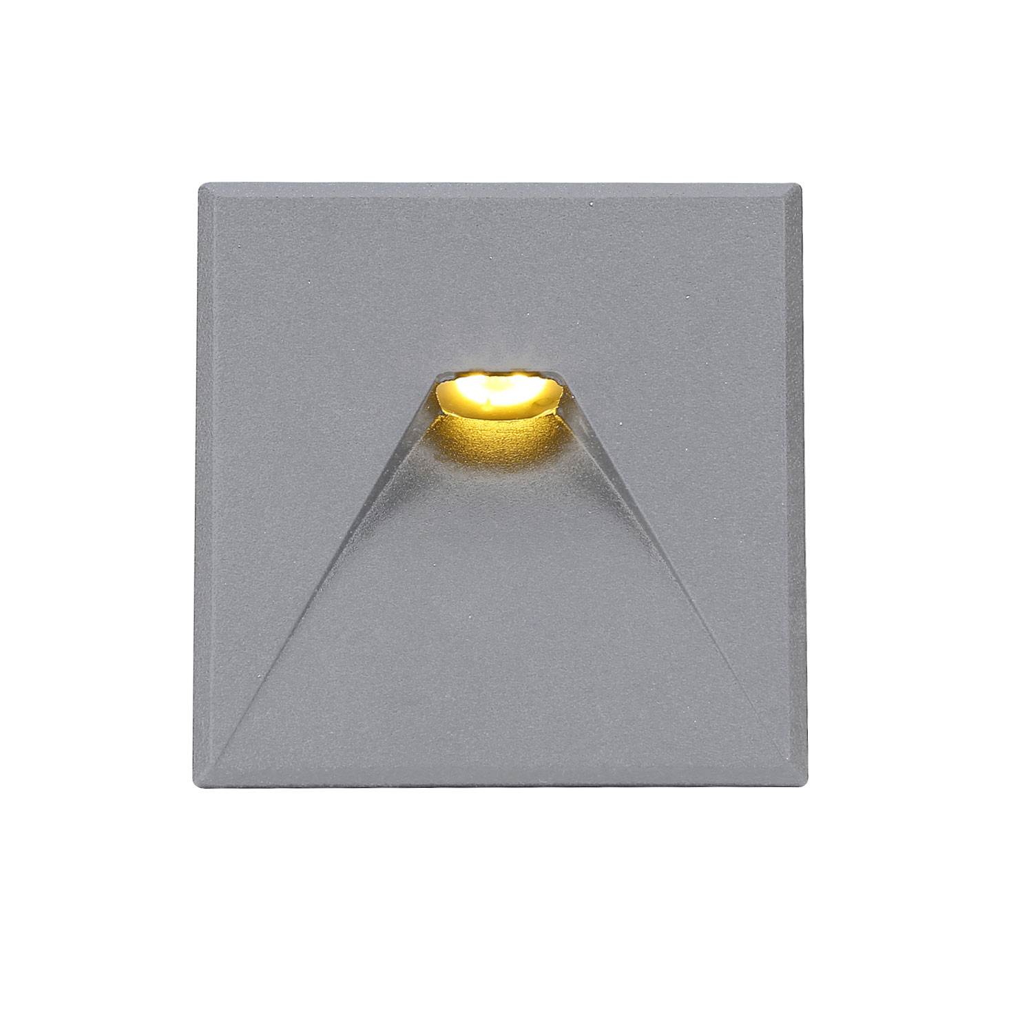 ISOLED Cover Aluminium eckig 2 silbergrau für Sys-Wall68