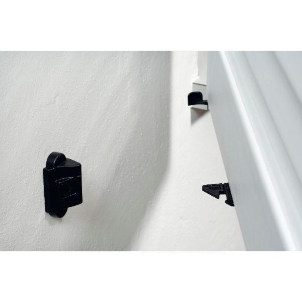Maco #14344 Rustico Komfort-Ladenhalter für Fenster selbstarretierend rechts schwarz