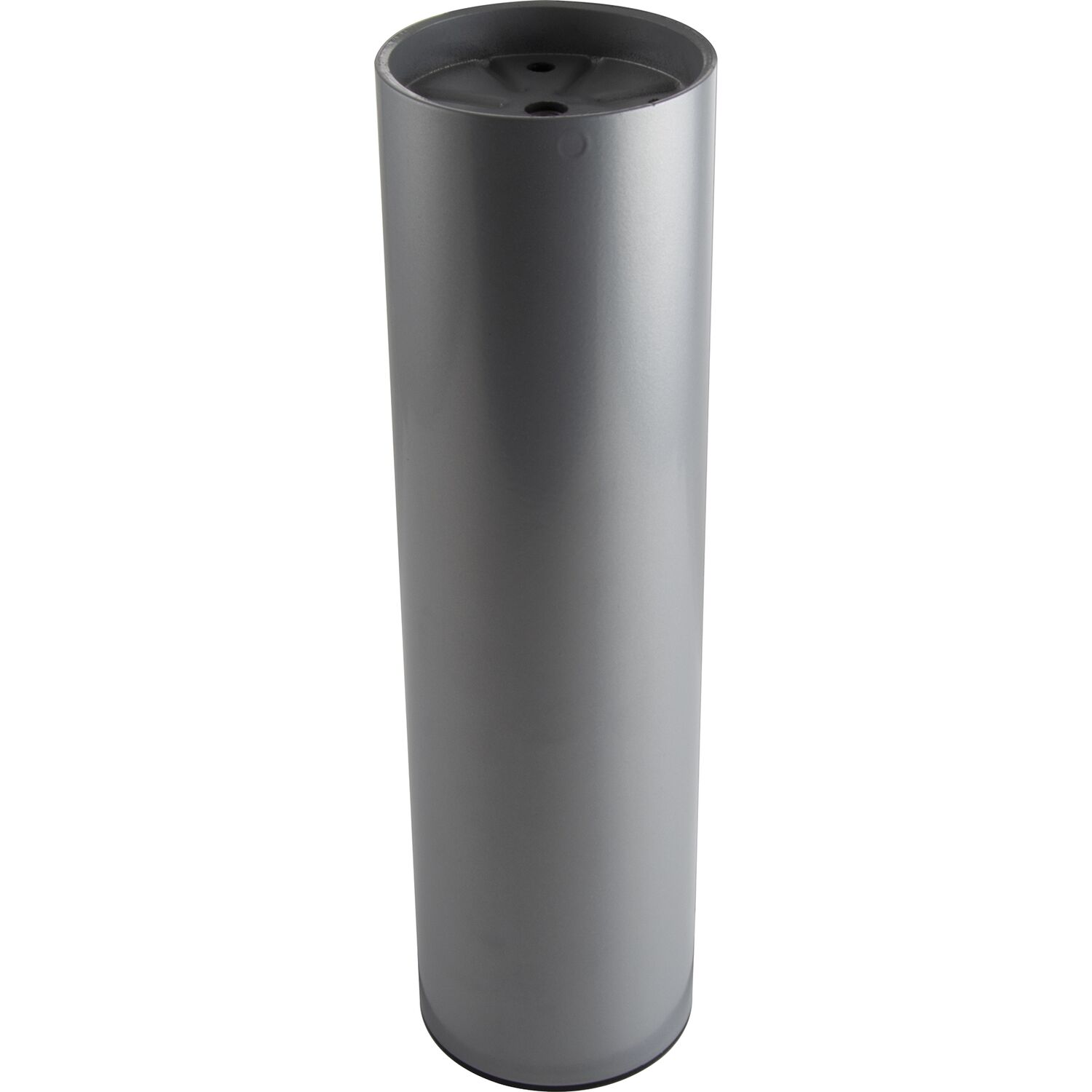Dekorfuß Fuß ø 80 mm, Länge 290 mm, mit M10 Gewinde, Stahl silber RAL 9006