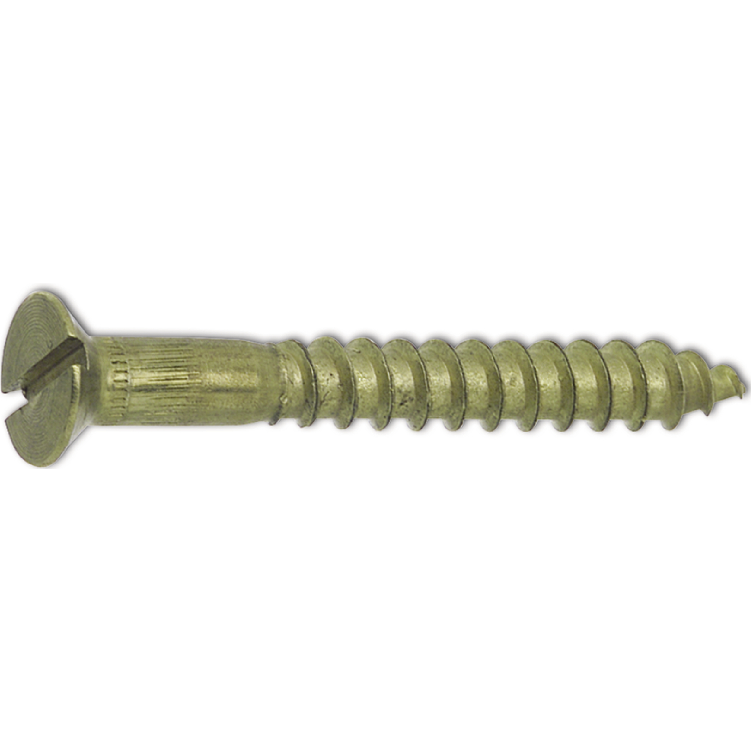 DIN97 6.0 x 70 Messing blank Holzschraube Senkkopf mit Schlitz (100 Stück)