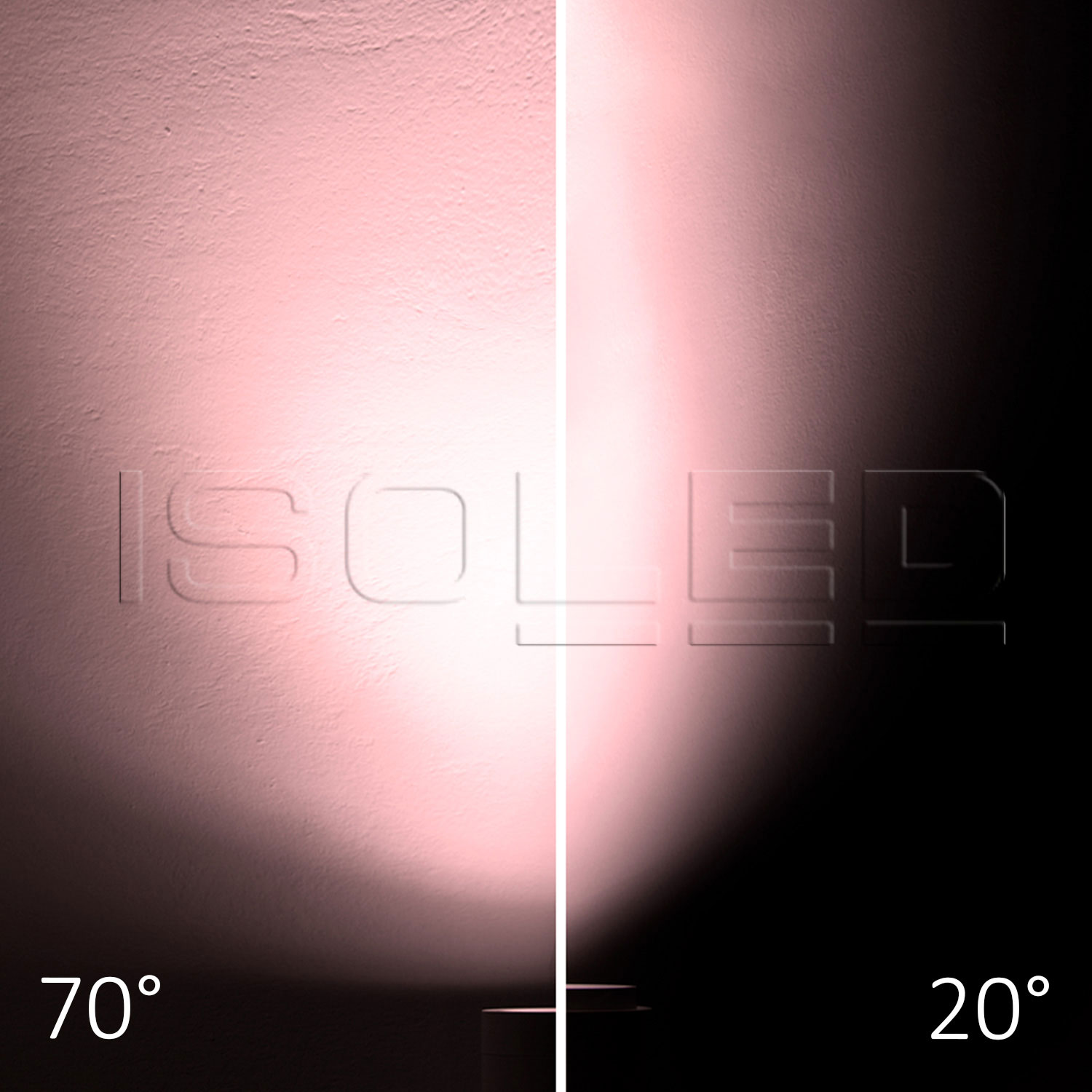 ISOLED 3-Phasen Schienen-Strahler fokussierbar 34W 20°-70° weiß matt Fresh Meat 3200K