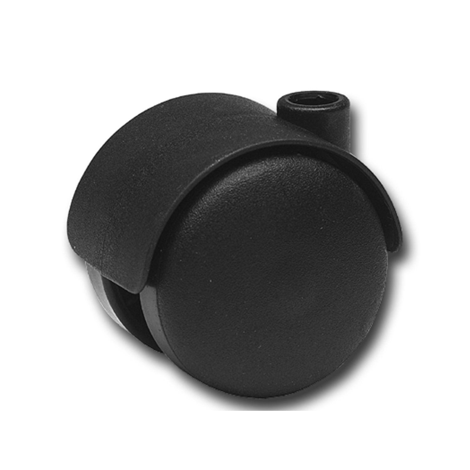 Doppel-Lenkrolle Kunststoff-Rad schwarz 50 mm 50 kg