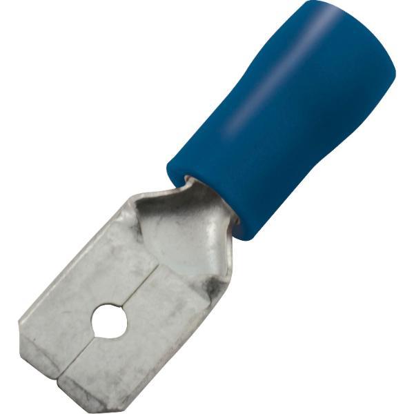 ninka Flachstecker 6,3x0,8 Querschnitt 1 - 2,5 mm² isoliert blau