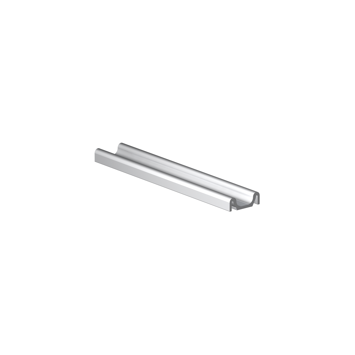 ninka SUPRA Doppellaufschiene auf Maß, Aluminium natur eloxiert (250 mm)