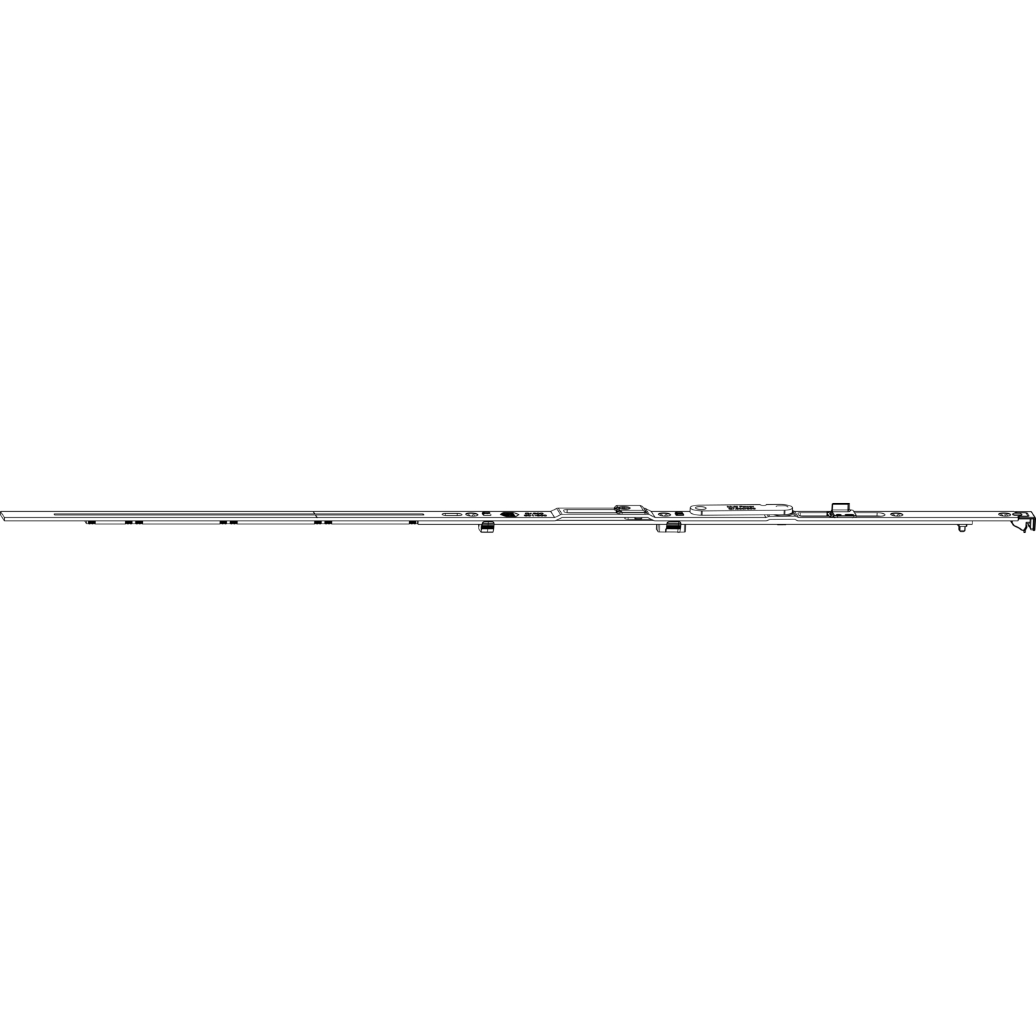 Maco #217565 MACO MM Scherenstulp POWER mit Sparlüftung Gr. 800 silber links (217565)