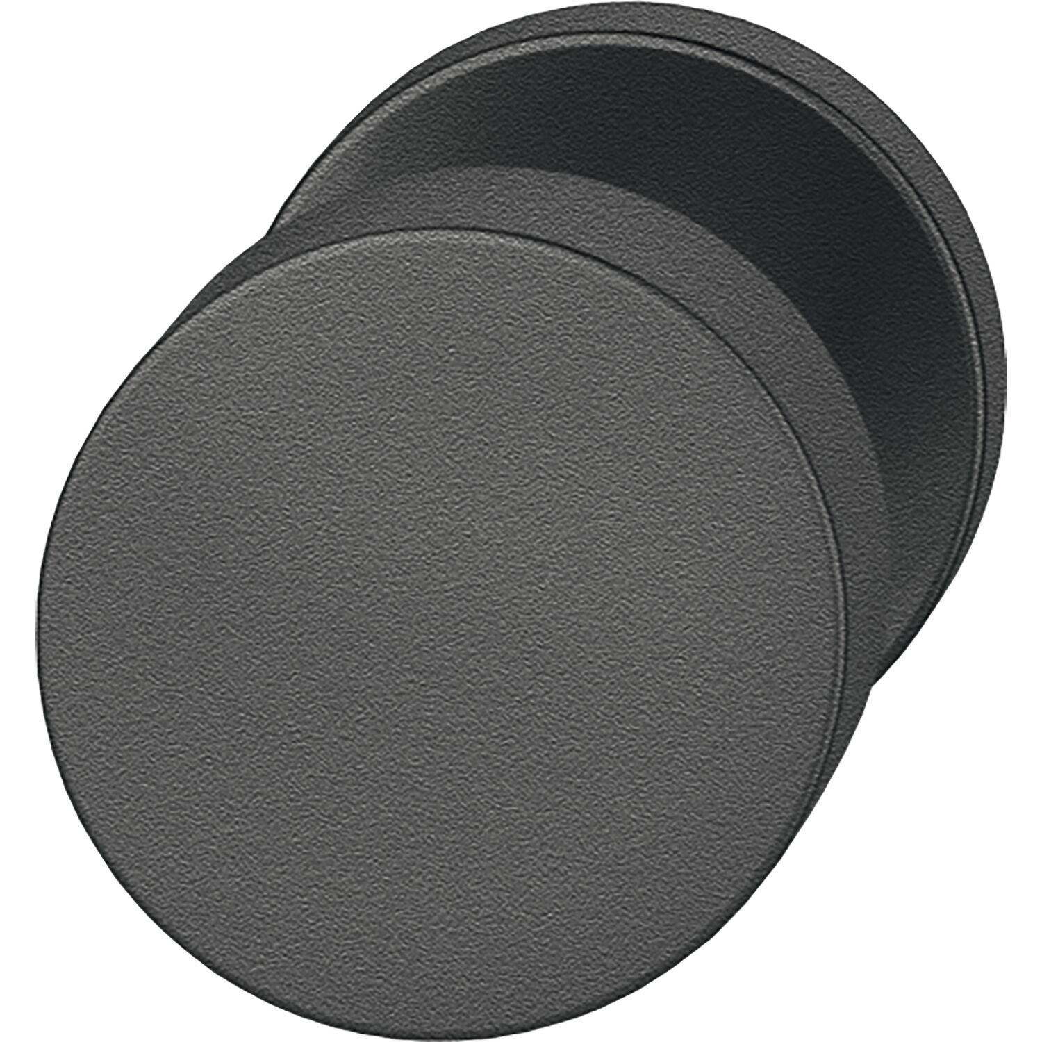 FSB Türknopf 23 0829 03600 FH-AGL fest auf Rosette,Aluminium schwarz matt