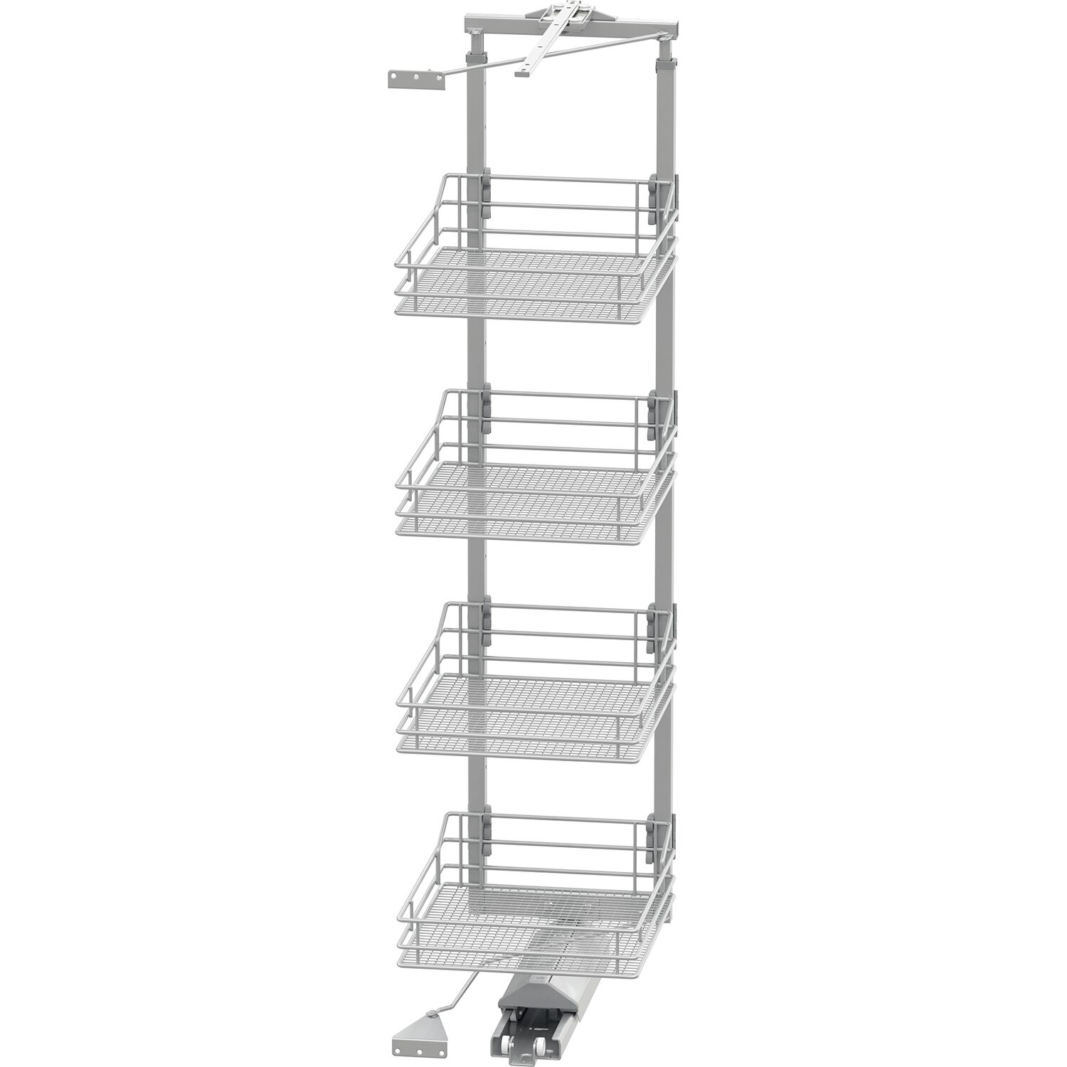 Vauth-Sagel VS TAL Gate Hochschrankauszug Set Saphir 1450 - 1700 KB 450 mm mm Silber