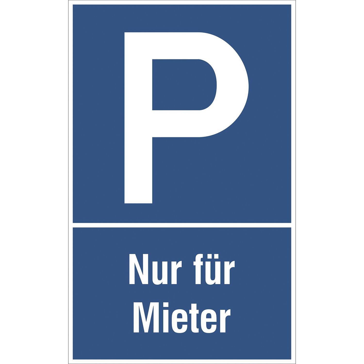 Parkplatzschild Nur für Mieter 250 x 400 mm
