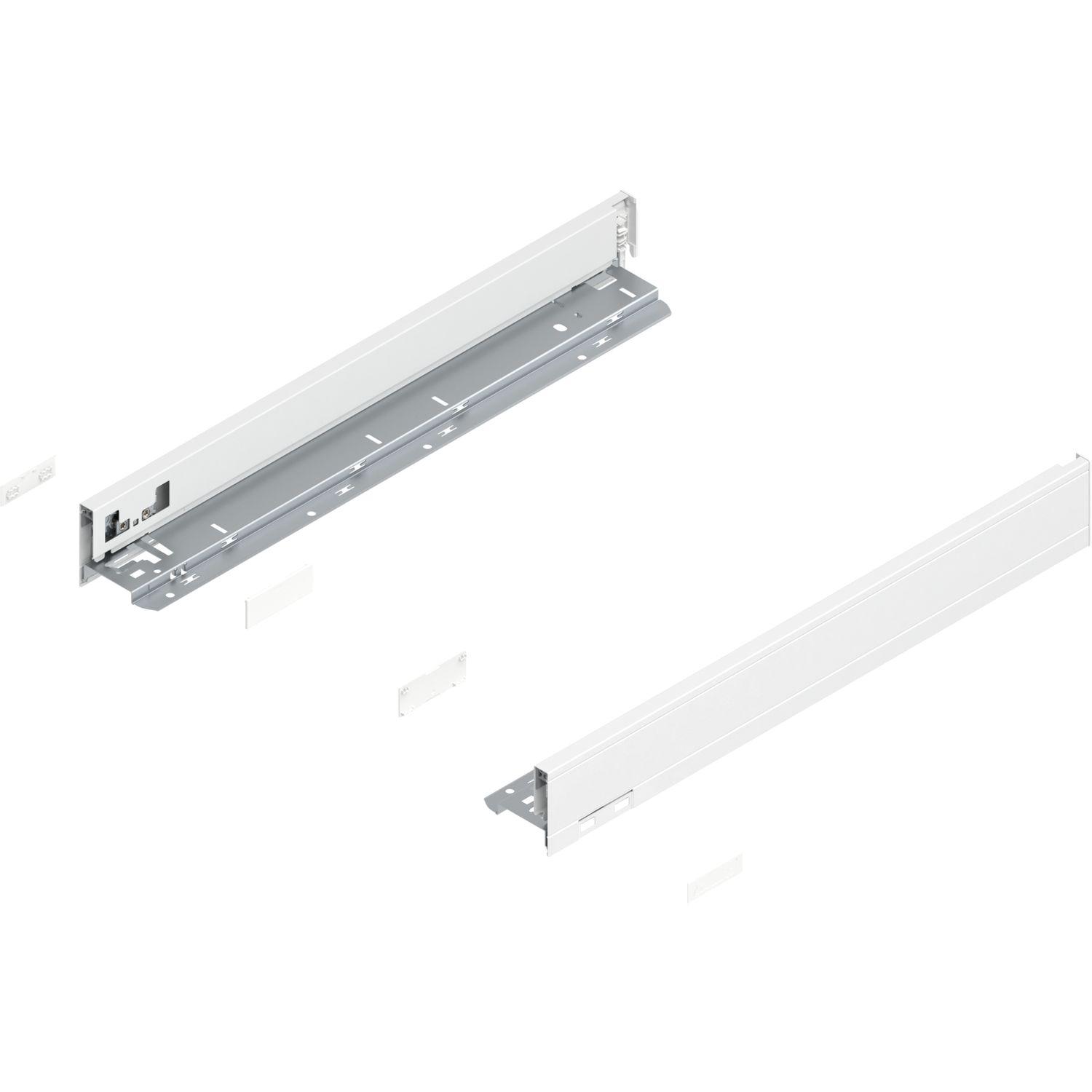 blum LEGRABOX pure SET Höhe N, BLUMOTION S, 70kg, NL 550, Seidenweiß