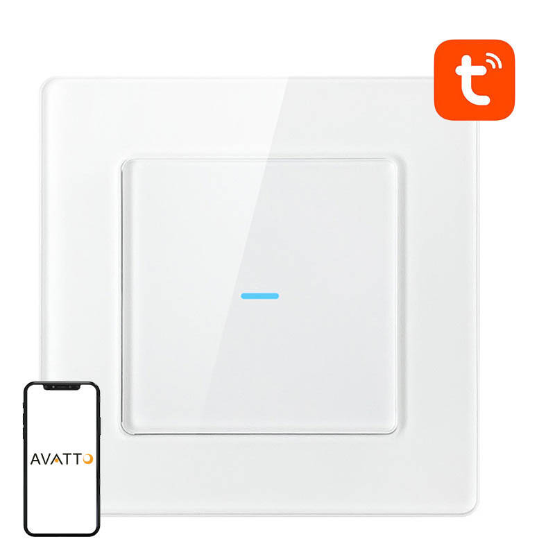 Avatto Smart Lichtschalter WiFi 1fach TUYA (weiß)