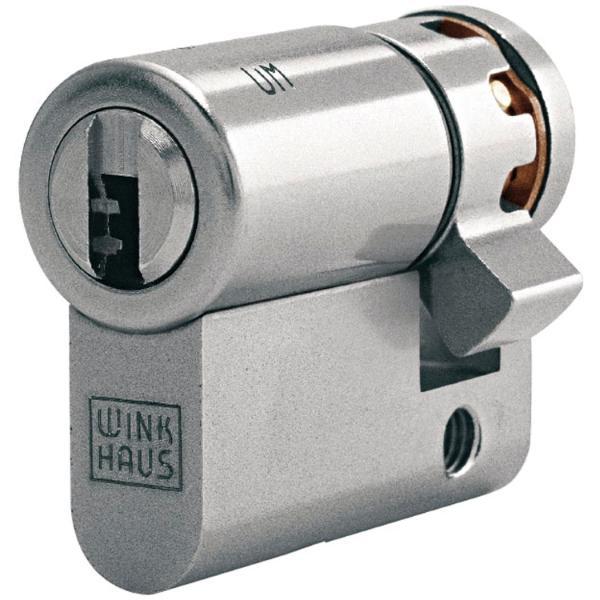 Winkhaus Einbauhalbzylinder key Tec X-tra, Ergänzungsprogramm, 30 mm, vernickelt matt ()
