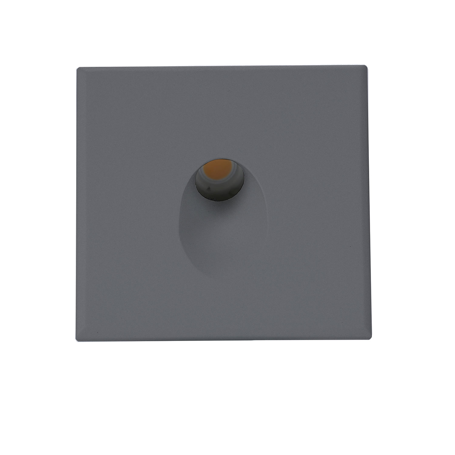 ISOLED Cover Aluminium eckig 1 schwarz für Sys-Wall68