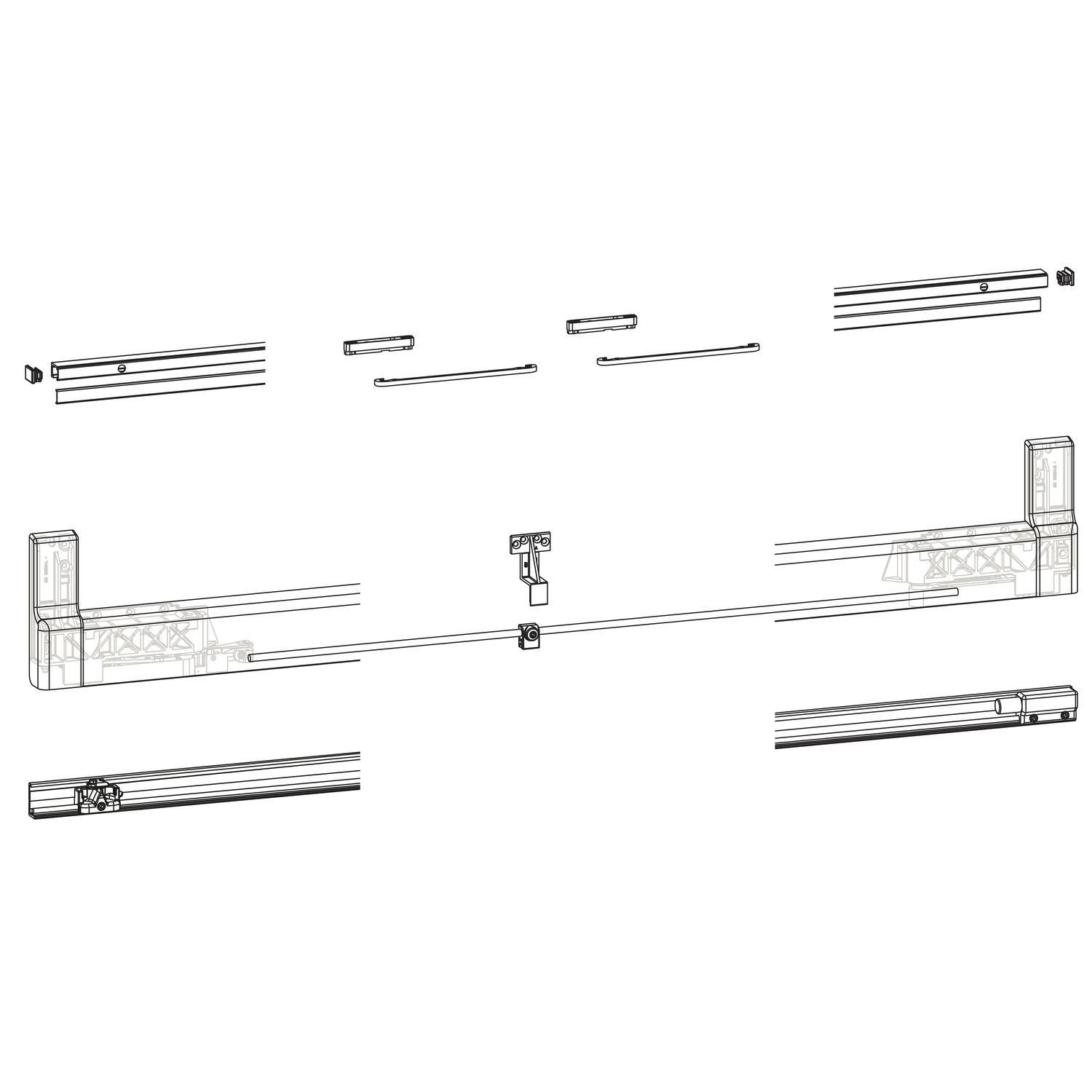 GU -966/150 PSK Profilbeutel, L=1960 mm, silber