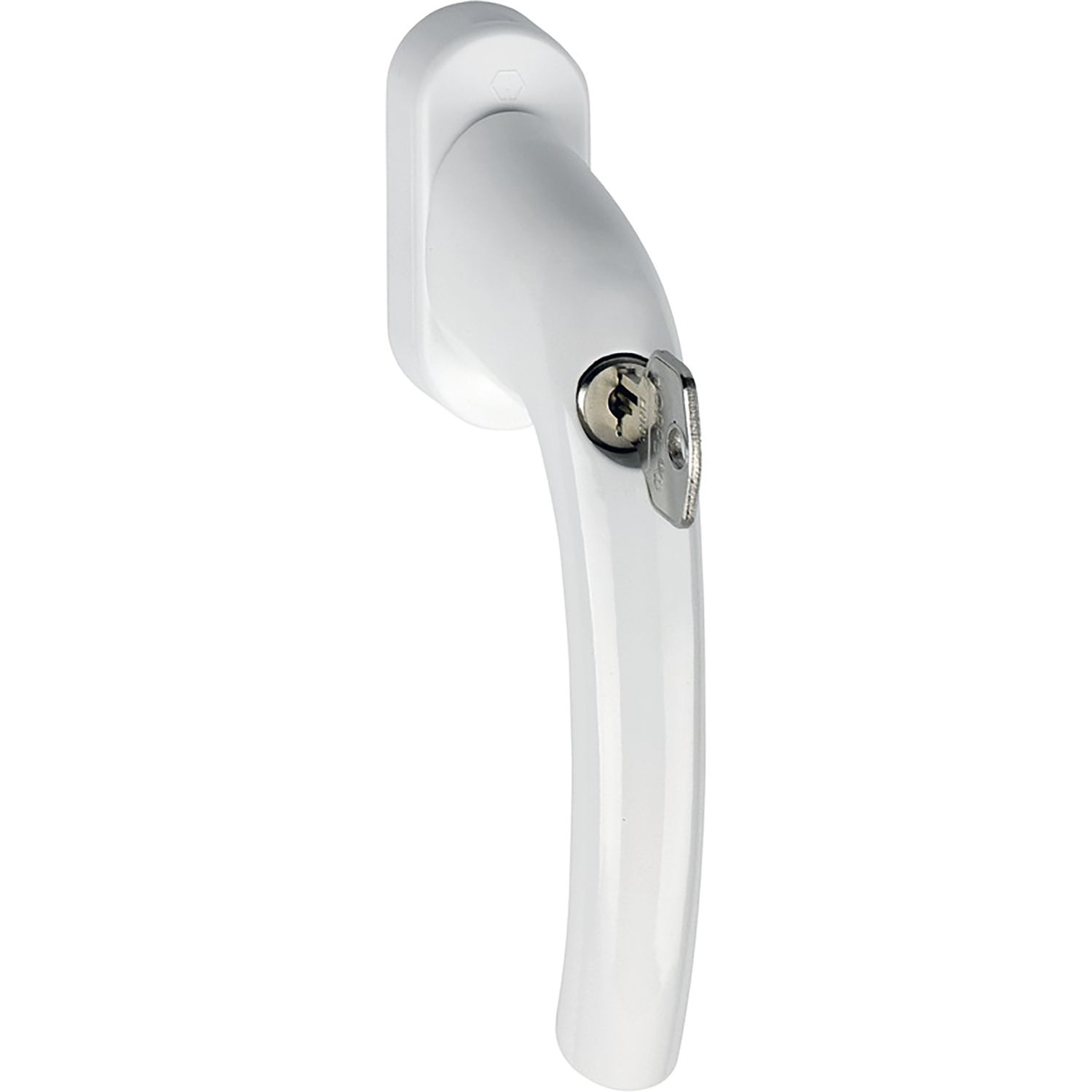 Hoppe Fenstergriff TOKYO Sperrzylinder 90° Vierkant 7x40mm weiß