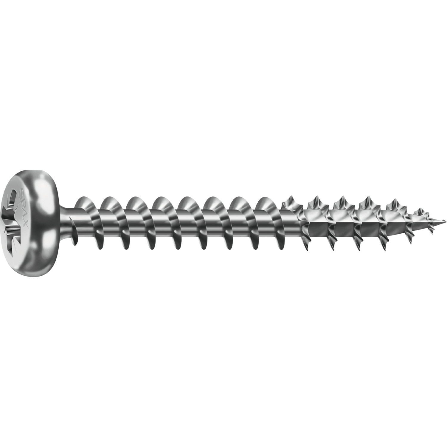 Spax Halbrundkopf 5.0x25 Vollgewinde Pozidriv 2 WiroxSilber mit Bewertung (500 Stück)