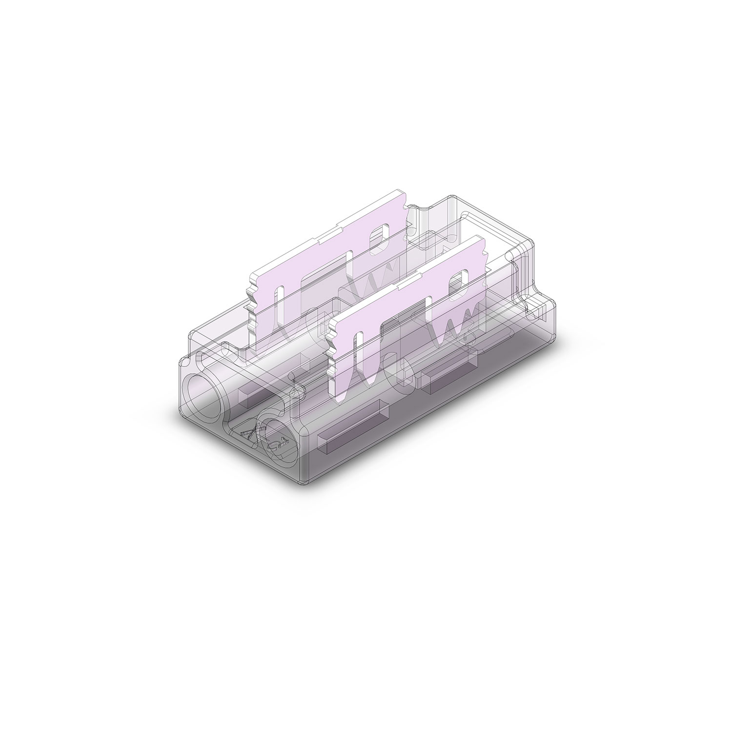 ISOLED Kontakt-Kabelanschluss (max. 4A/0,5qmm) K2-25 für 2-pol. IP20 Flexstripes mit Breite 5mm