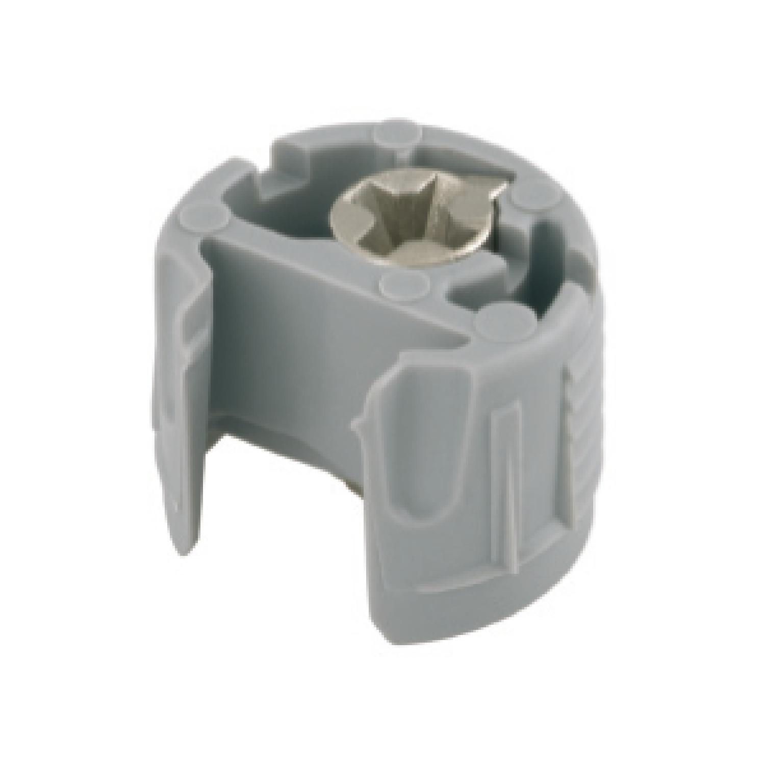 ITALIANA ferramenta Einbohrteil PK2 Tablarstärke 18/19mm Bohr ø 18mm mit Exzenter Kunststoff grau