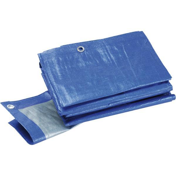 Schuller Industrie Schutzplane 180 Gramm blau 6 x 10 m mit Ösen ()