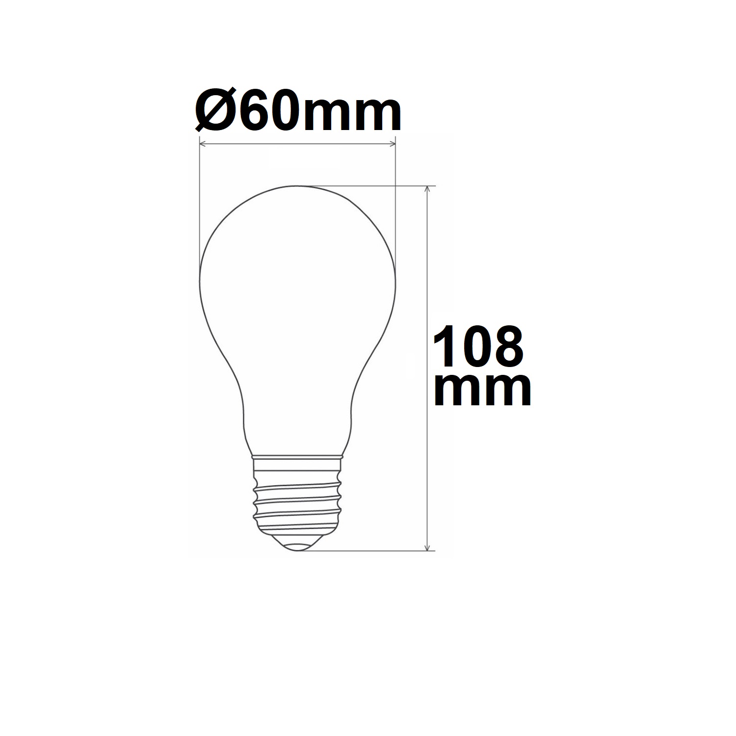ISOLED E27 LED Birne A60 4W klar 215 lm/W warmweiß