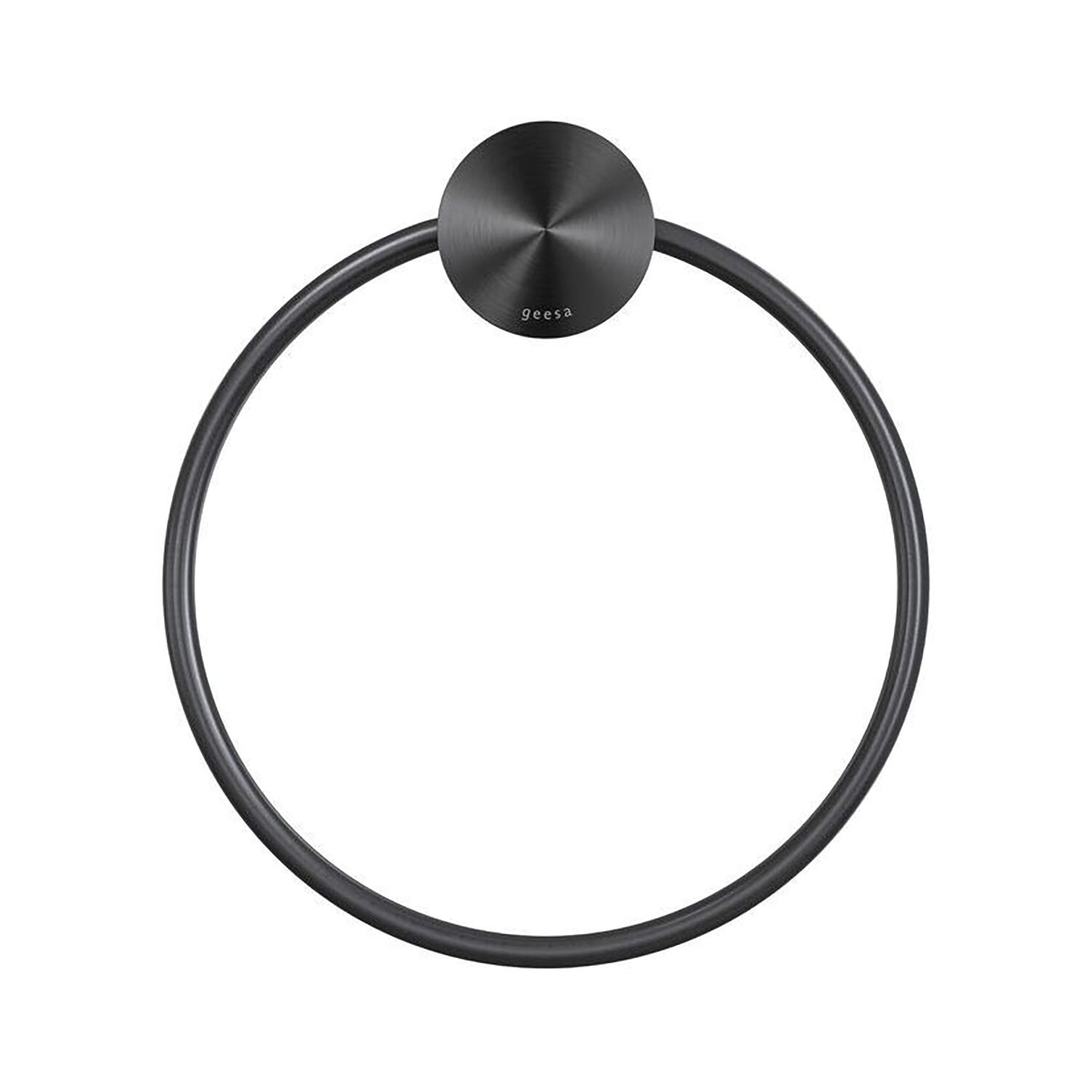 GEESA Handtuchring Opal Metallfinish Schwarz gebürstet