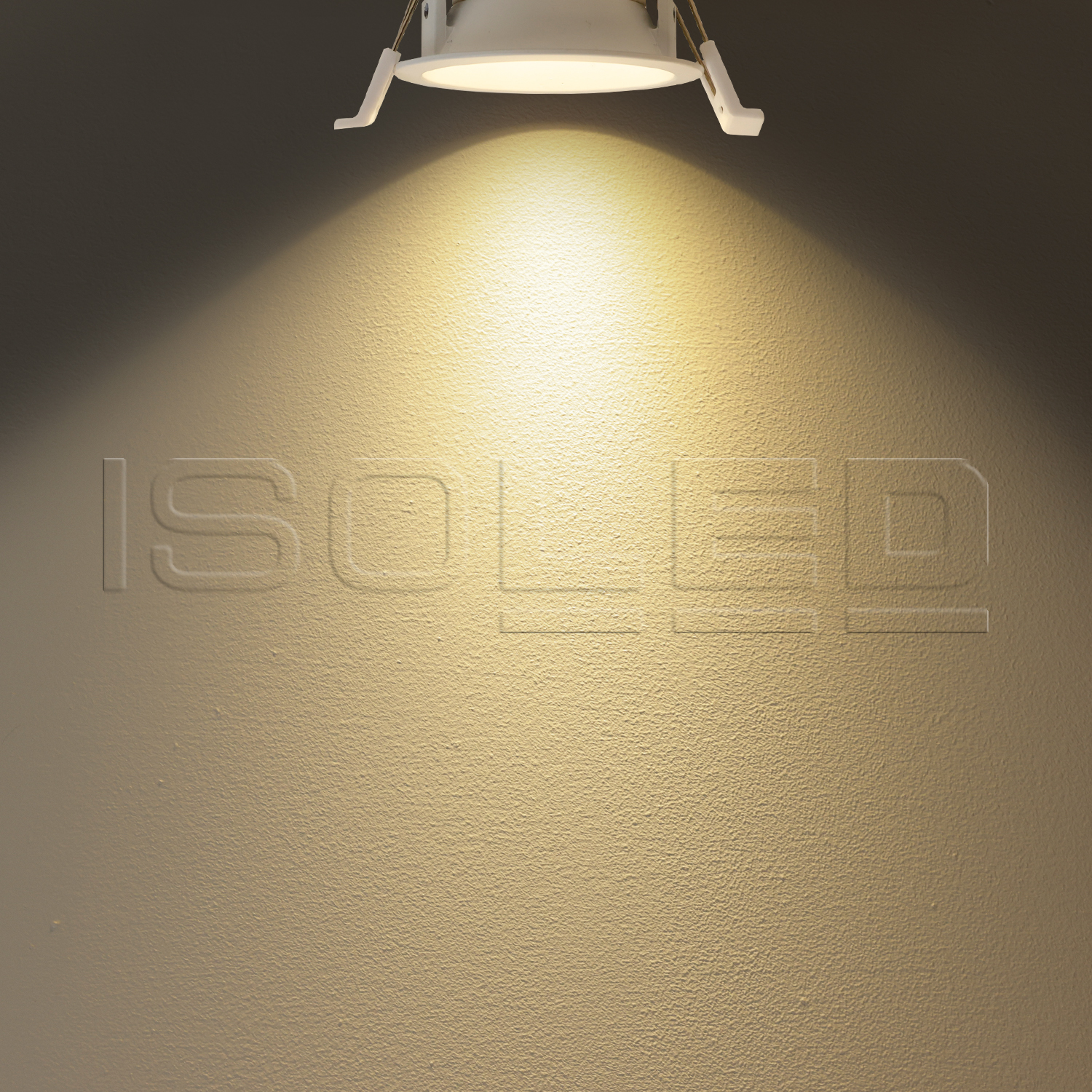 ISOLED LED Einbaustrahler BACK60 weiß matt rund 5W CRI90 3000K rückversetzt UGR