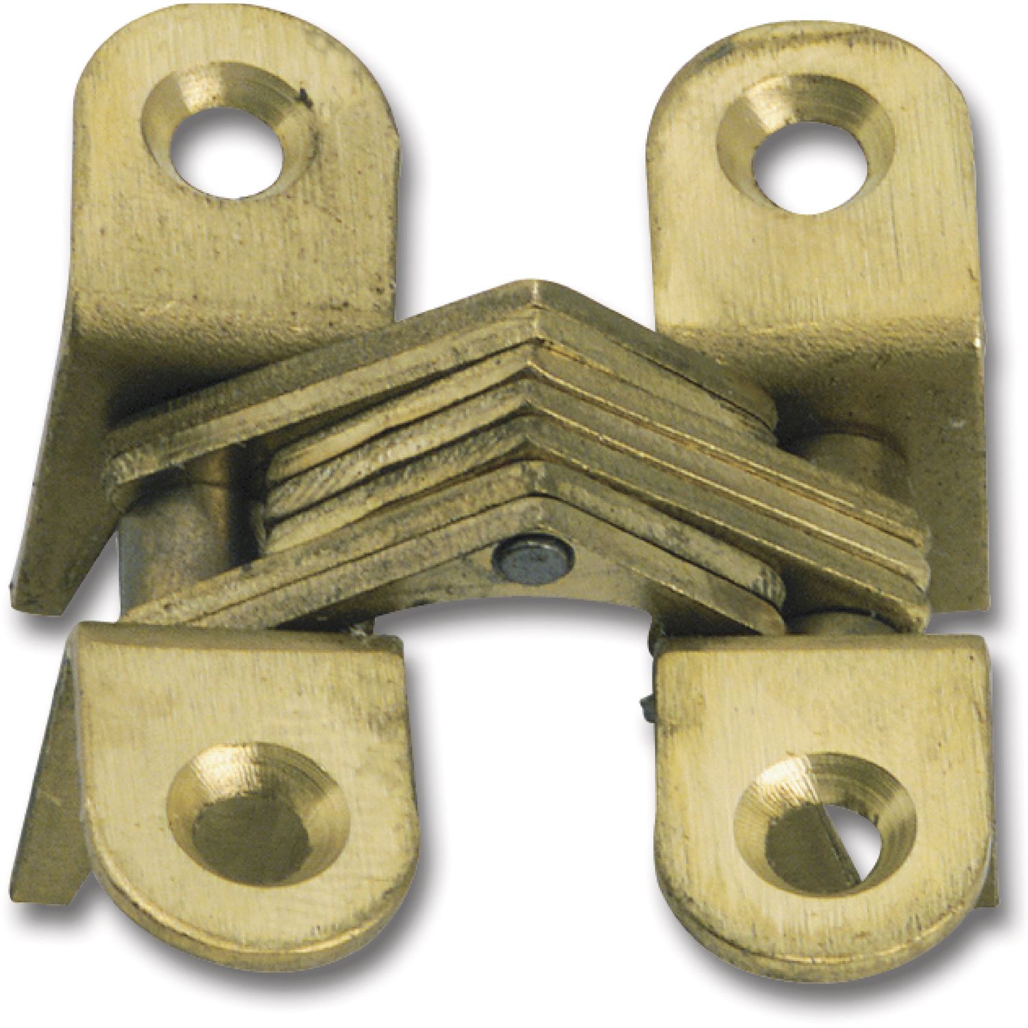 Metalurgia Pons Vici Einbohr-Scharnier, 37,5x12,2 mm, OW 180°, Messing blank