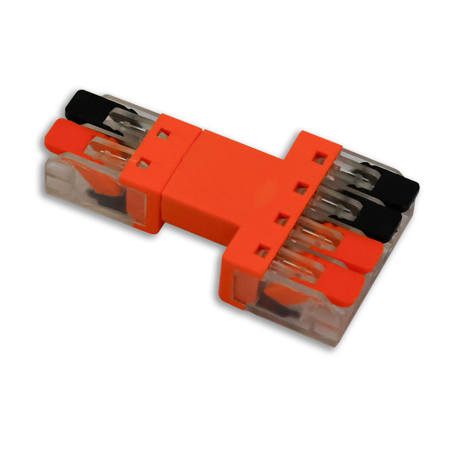 ISOLED Durchgang Steckverbinder 2-polig Input 2x2-polig Output 0,5-2,5mm² max. 250V/10A
