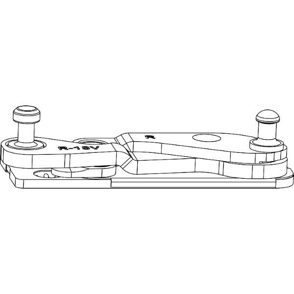 Maco #215832 MACO Ecklager POWER 3-flg. PVC FT 30 mm, 13V, rechts (215832)