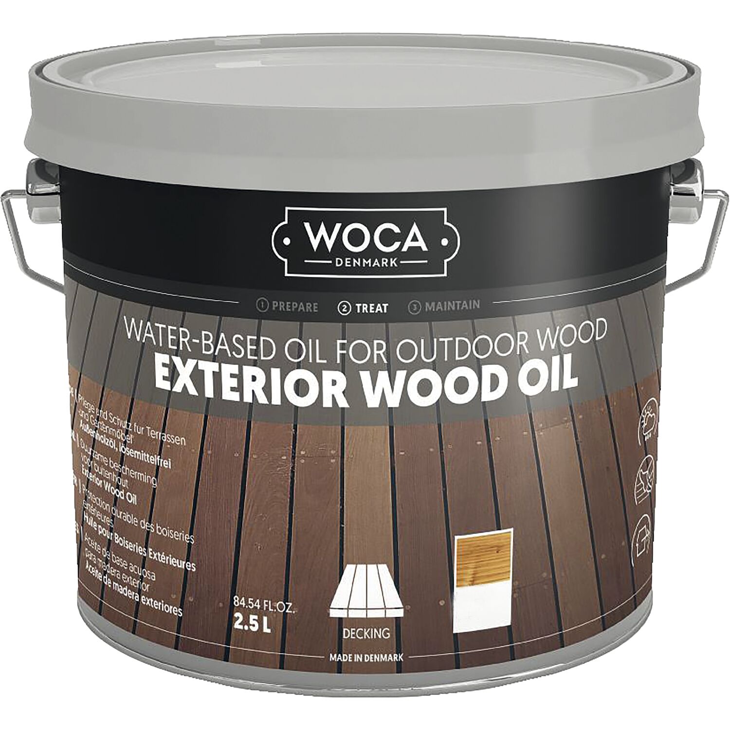 Woca Exterior Öl, Haselnuss 2,5 Liter