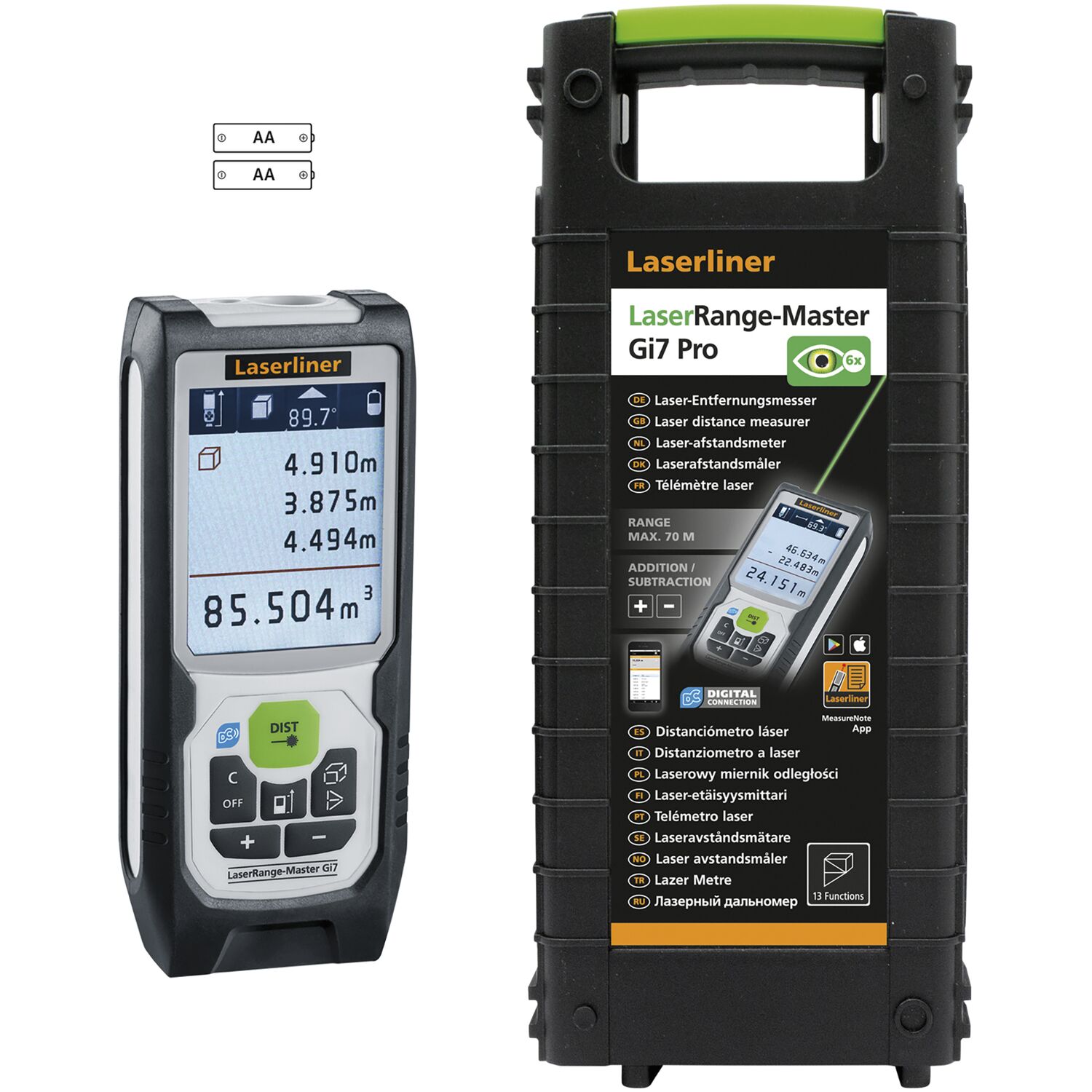 Laserliner Laser-Entfernungsmesser grün LaserRange-Master Gi7 Pro