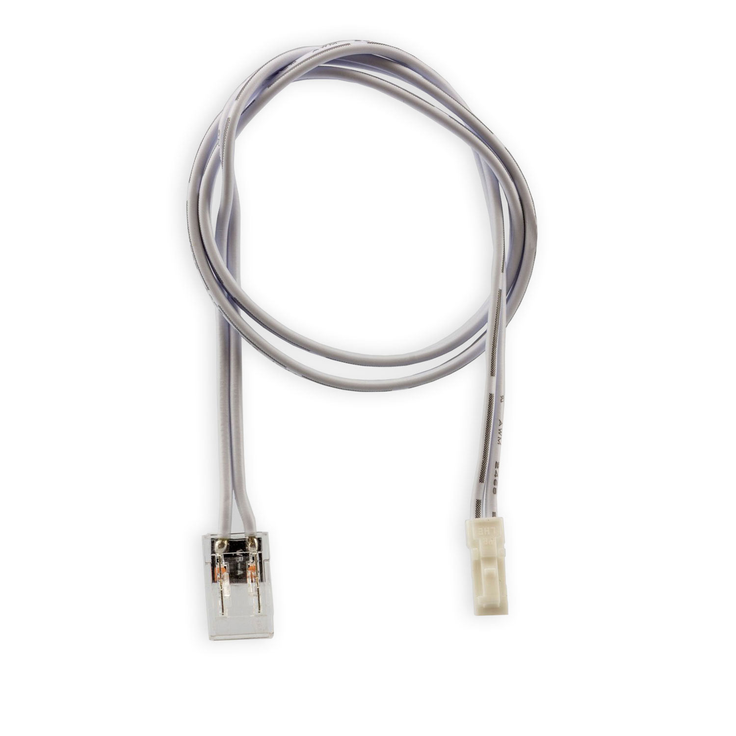 ISOLED MiniAMP male-Stecker zu Kontakt-Kabelanschluss (max. 3A) K2-28 für 2-pol IP20 Stripes mit Bre