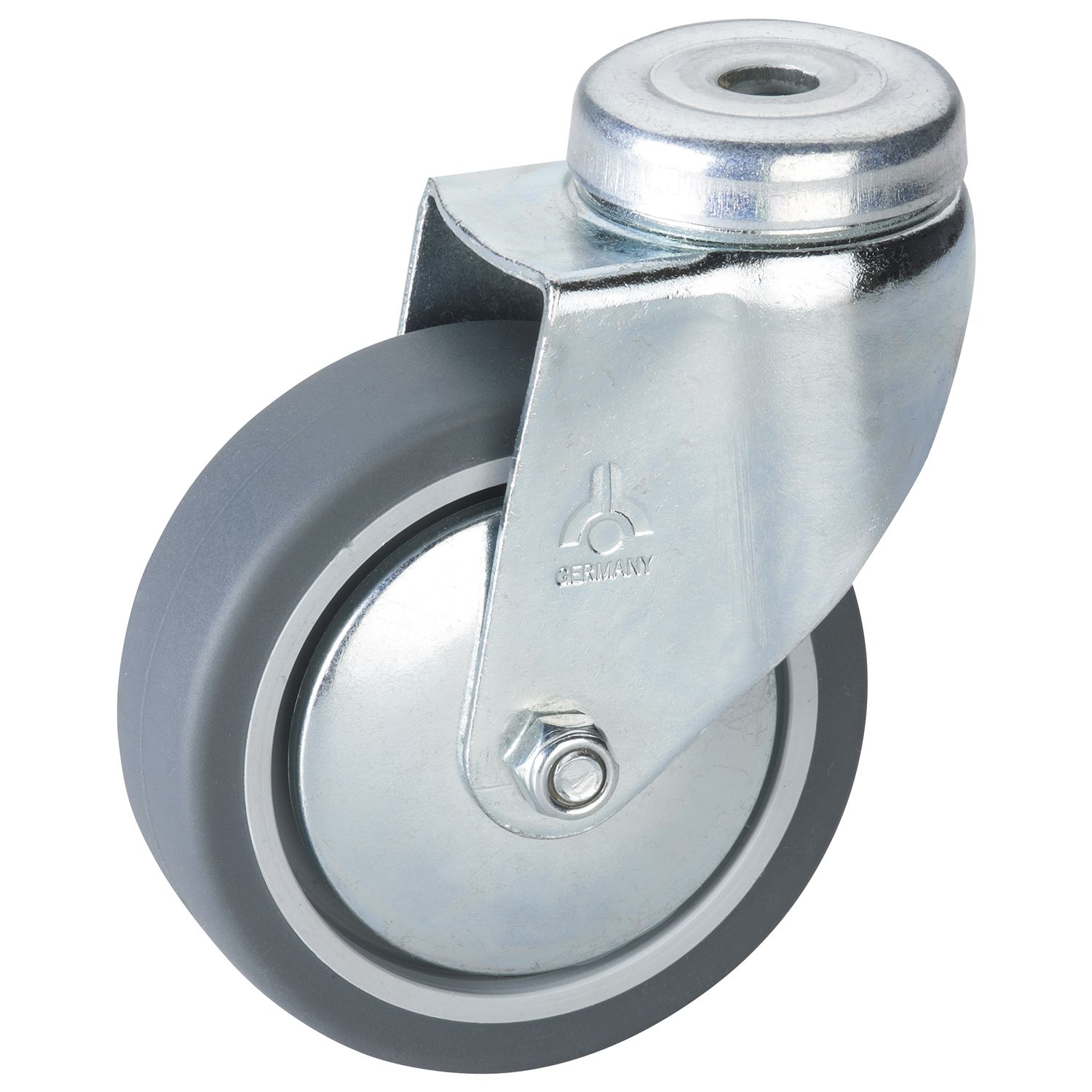Dörner + Helmer Lenkrolle TPE Fadenschutz 100 mm 55 kg Rückenloch
